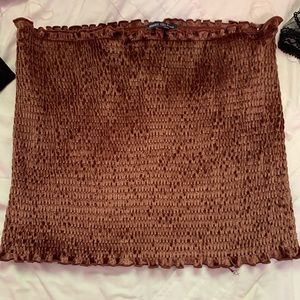 Velvet tube top